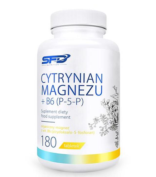 SFD Cytrynian magnezu + B6 (P-5-P), 180 tabletek