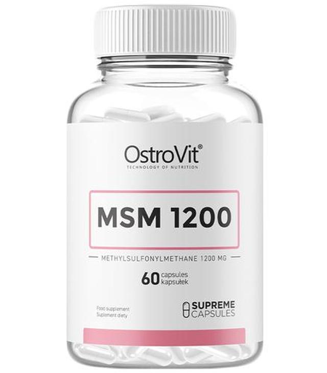 OstroVit MSM 1200 mg - 60 kaps. - cena, opinie, dawkowanie