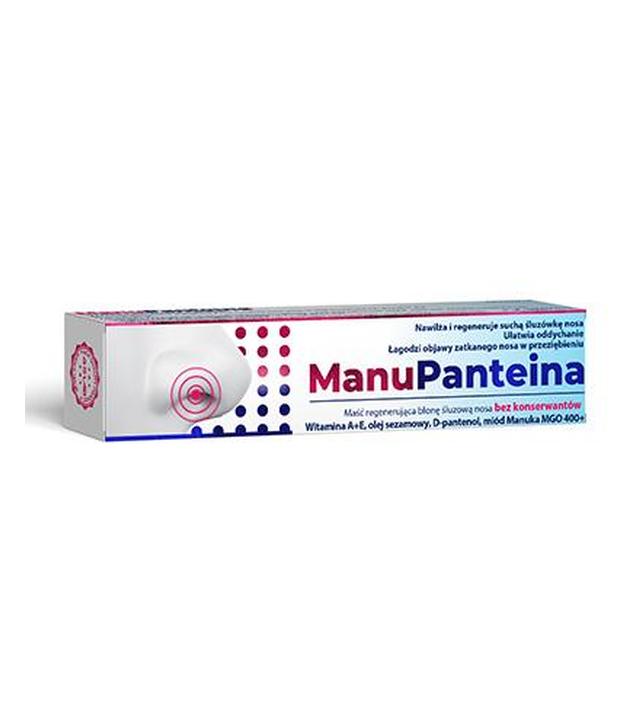 ManuPanteina maść regenerująca błonę śluzową nosa bez konserwantów, 10 g