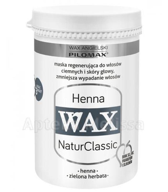 PILOMAX WAX NATURCLASSIC HENNA Maska regenerująca do włosów ciemnych - 480 g - cena, opinie, właściwości