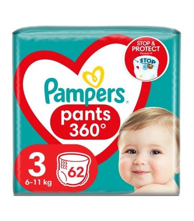 Pampers Pants Pieluchomajtki rozmiar 3, 6-11 kg, 62 szt., cena, opinie, stosowanie - ważny do 2025-08-31