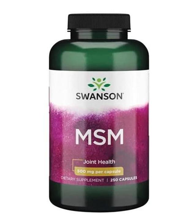 SWANSON MSM 500 mg, 250 kapsułek