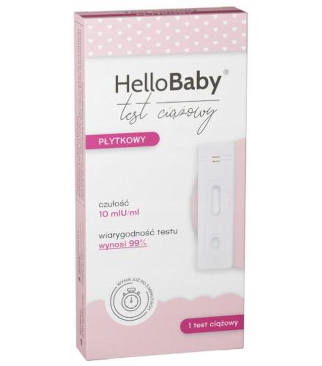 Hellobaby test ciążowy płytkowy 1 sztuka
