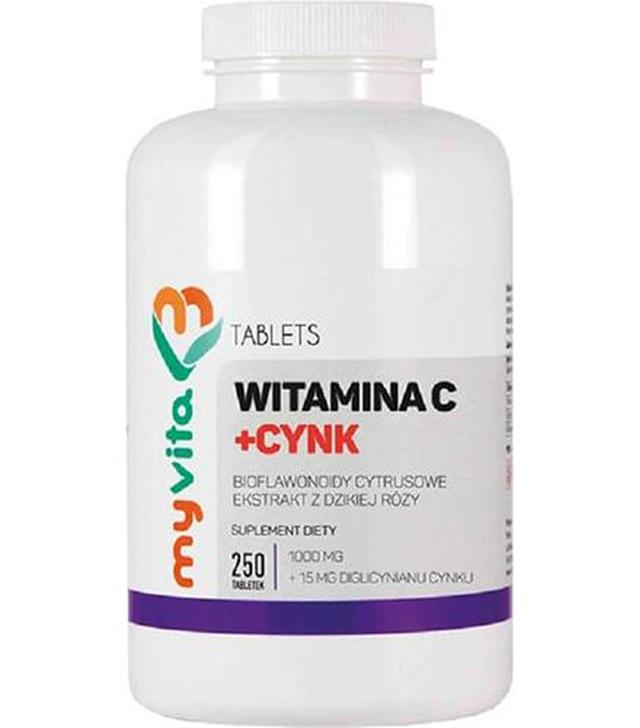 MyVita Witamina C 1000 mg + Cynk 15 mg, 250 tabl.