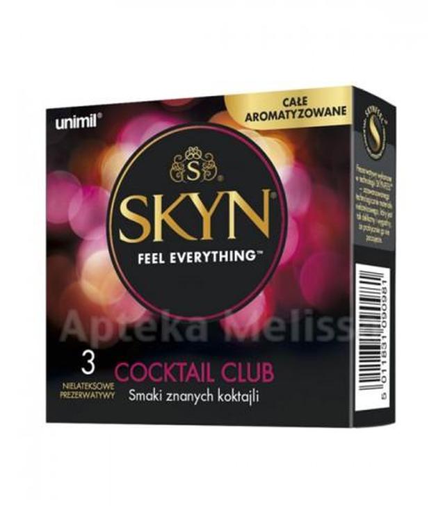 Unimil Skyn Cocktail Club prezerwatywy o smaku koktajli - 3 szt. - cena, opinie, właściwości