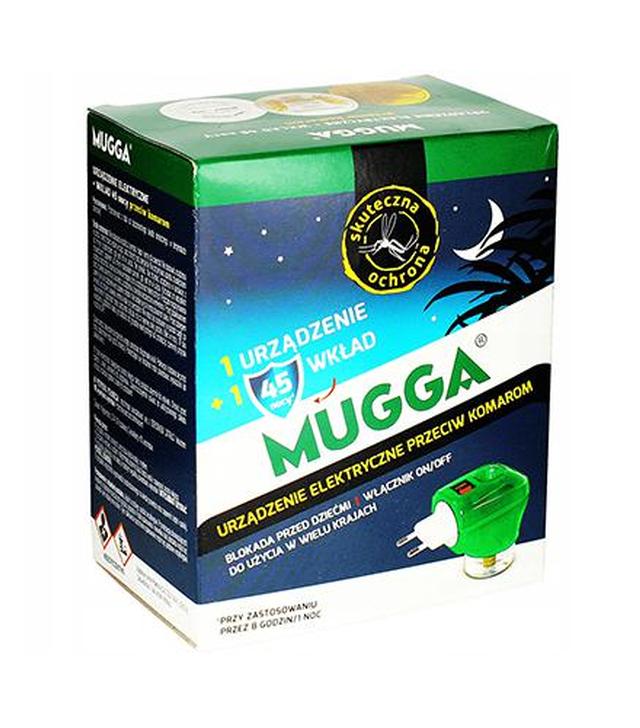 MUGGA Elektro + Wkład Płyn na komary 45 nocy, 35 ml cena, opinie, stosowanie