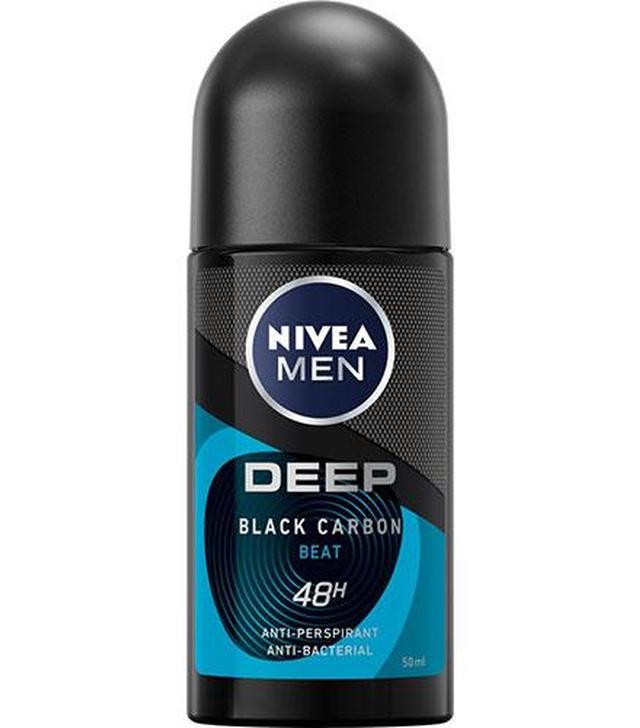 Nivea Men Deep Black Carbon Beat Antyperspirant w kulce 48 h, 50 ml