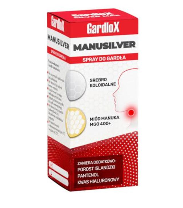 Gardlox Manusilver Spray do gardła, 30 ml