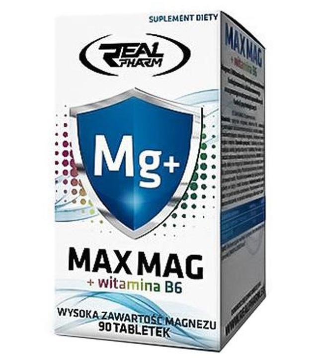 Real Pharm Max Mag + witamina B6 - 90 tabl. - cena, opinie, właściwości