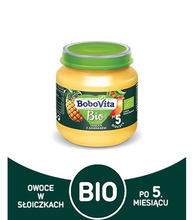 BoboVita Bio Jabłka z ananasem po 5 m-cu - 125 g Przecier owocowy - cena, opinie, skład