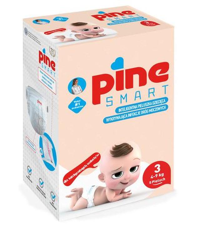 Pine Smart inteligentne pieluchy dla dzieci, midi 3 (4-9 kg), 5 sztuk