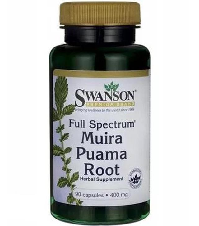 SWANSON Full Spectrum Muira Puama Root 400 mg - 90 kaps.