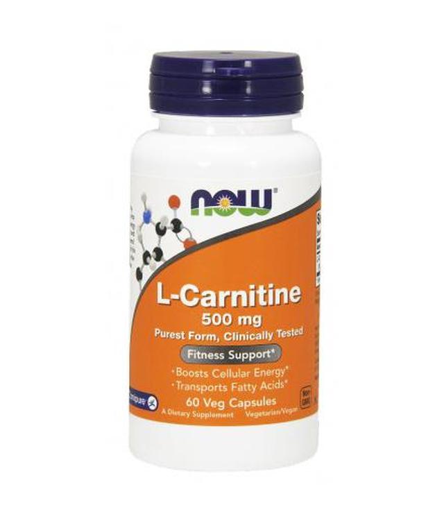 NOW FOODS L-Carnitine 500 mg - 60 kaps.