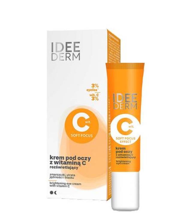 Idee Derm Rozświetlający Krem pod oczy z witaminą C, 15 ml