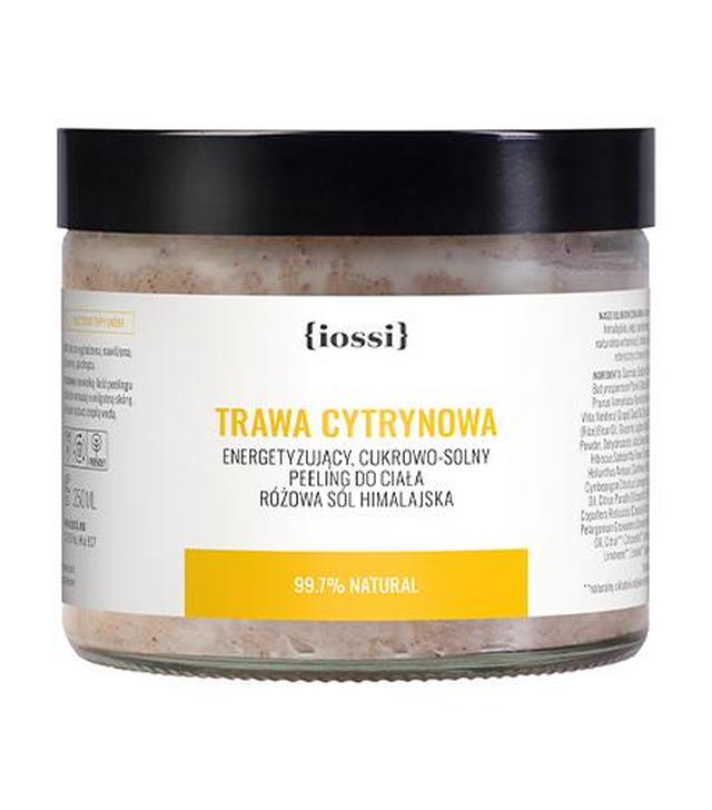 Iossi Trawa Cytrynowa Energetyzujący Cukrowo - Solny peeling do ciała, 250 ml - ważny do 2024-12-31