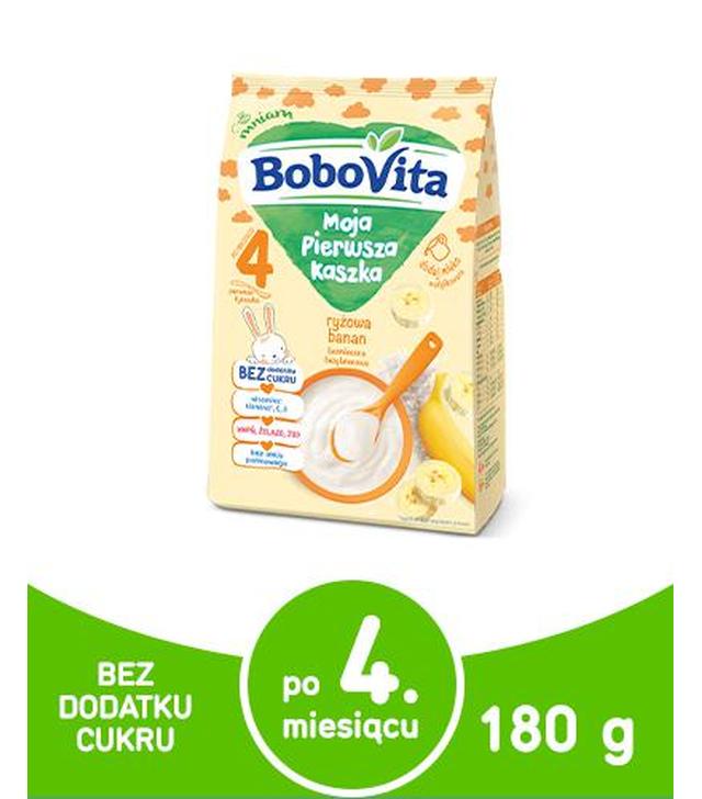 BoboVita Moja Pierwsza Kaszka Ryżowa banan - 180 g - cena, opinie, właściwości