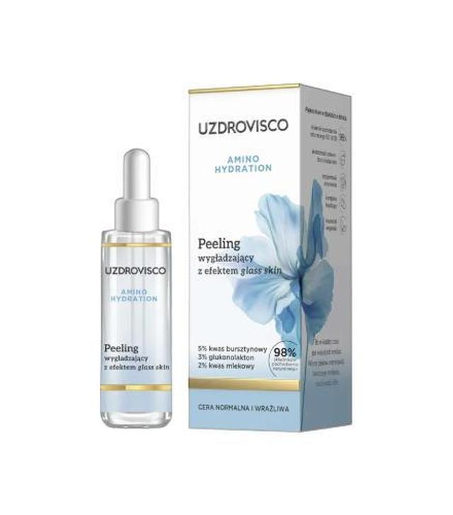 Uzdrovisco Amino Hydration Peeling wygładzający z efektem glass skin, 30 ml