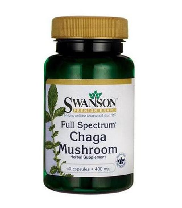 Swanson Full Spectrum Chaga Mushroom - 60 kaps. - cena, opinie, właściwości