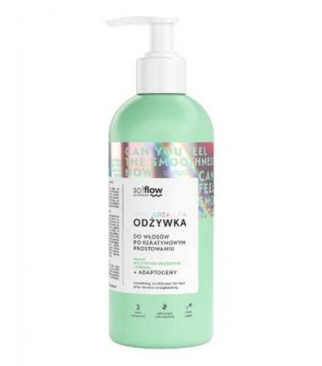 So!Flow, Odżywka wygładzająca do włosów po keratynowym prostowaniu, 400 ml