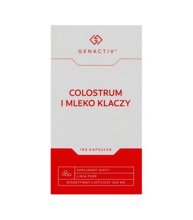 Colostrum i Mleko Klaczy Genactiv, kapsułki, 180 sztuk