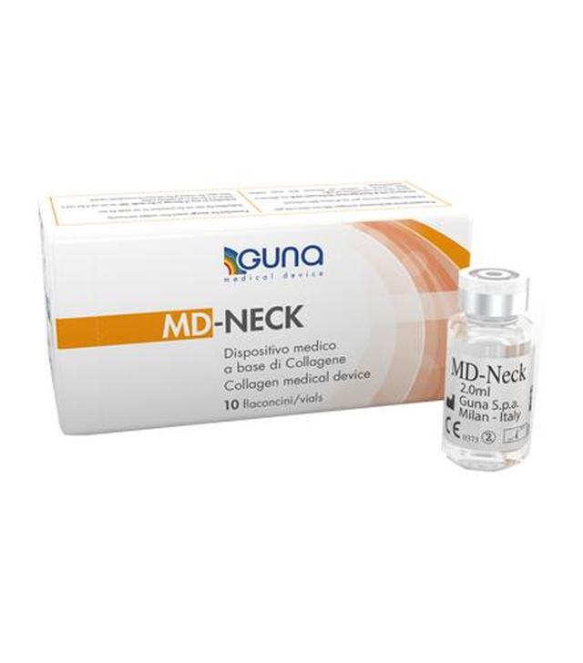 Md-Neck Wyrób medyczny na bazie kolagenu - 10 fiolek x 2 ml - cena, opinie, właściwości