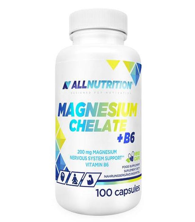Allnutrition Magnesium Chelate + B6, 100 kapsułek