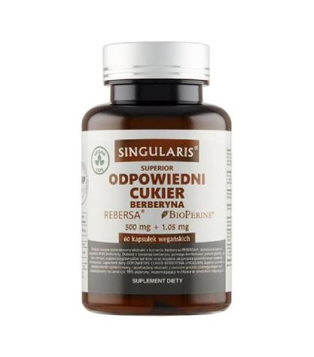 SINGULARIS Superior Odpowiedni cukier Berberyna, 60 kapsułek