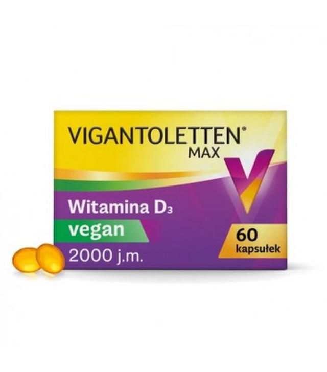 Vigantoletten MAX Vegan, witamina D, 60 kapsułek