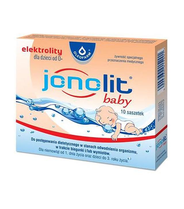Oleofarm Jonolit baby Elektrolity dla dzieci od 0+, 10 sasz., cena, opinie, wskazania