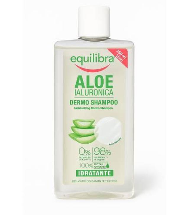 Equilibra, szampon nawilżający, aloes i kwas hialuronowy, 265 ml