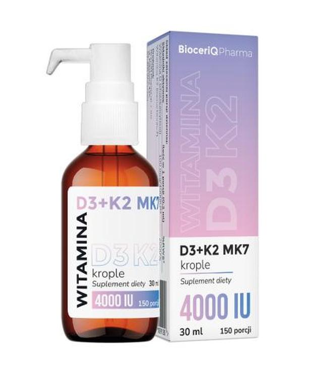 Bioceriq Pharma, Witamina D3+K2 MK7, 30 ml