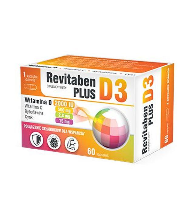 Revitaben D3 Plus, 60 kaps., cena, opinie, właściwości