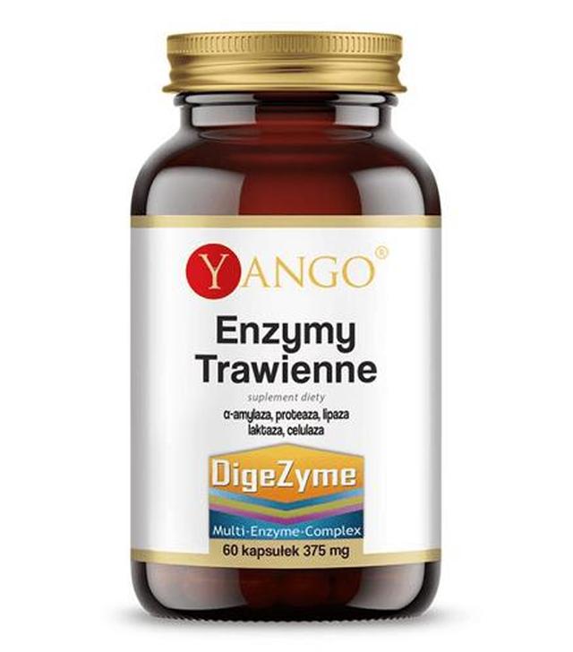 Yango Enzymy trawienne 375 mg - 60 kaps. Na trawienie - cena, opinie, stosowanie