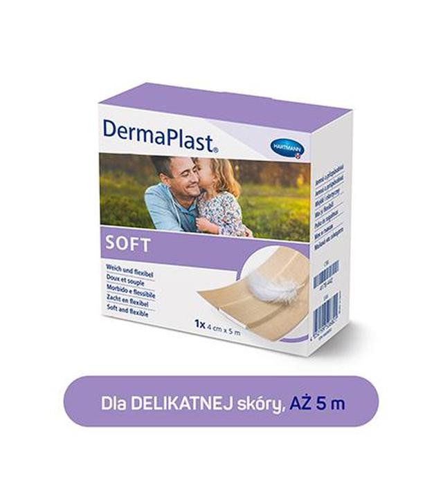 DermaPlast Plaster Soft 4 cm x 5 m, 1 sztuka
