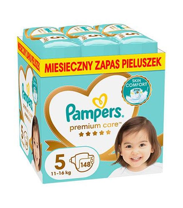 Pampers Premium Care, pieluchy rozmiar 5, 11-16 kg, 148 sztuk