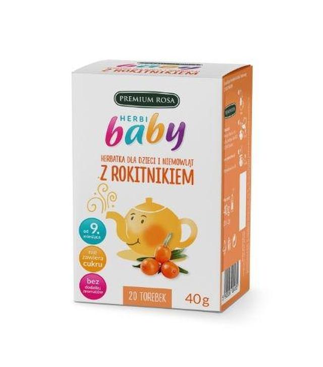 HERBI BABY Herbatka dla dzieci i niemowląt z rokitnikiem - 20 sasz. - cena, opinie, właściwości