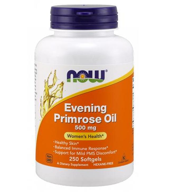 Now Evening Primrose Oil 500 mg - 250 kaps. - cena, opinie, właściwości