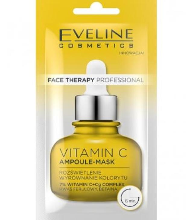 Eveline Face Therapy Professional Ampoule-mask Kremowo-żelowa maseczka Vitamin C, 8 ml