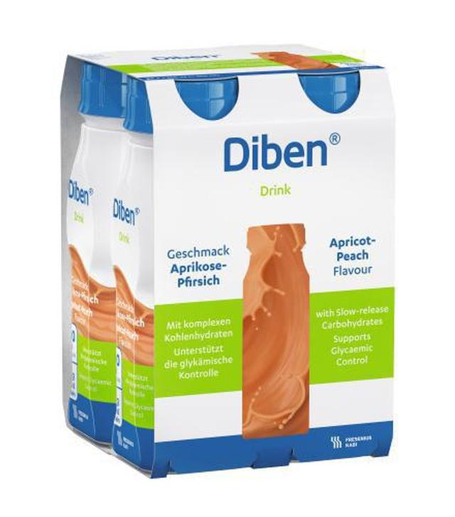 Diben Drink o smaku morela-brzoskwinia, 4 x 200 ml