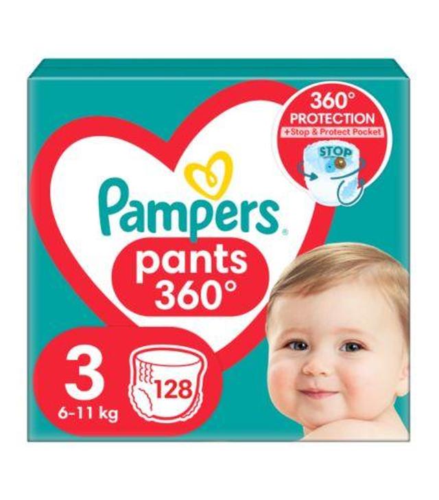 Pampers Pants Pieluchomajtki rozmiar 3, 6-11 kg, pieluszki, 128 sztuk