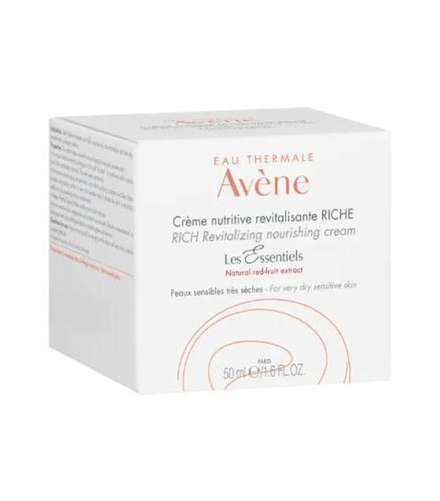 Avene odżywczy krem rewitalizujący RICH bogata konsystencja do skóry wrażliwej i bardzo suchej, 50 ml