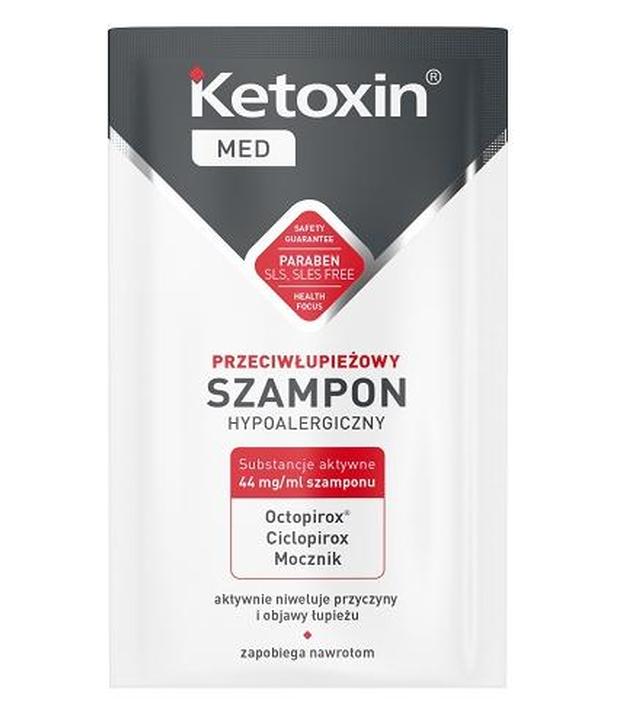 KETOXIN MED Szampon przeciwłupieżowy - 6 ml - hipoalergiczny - cena, opinie, właściwości