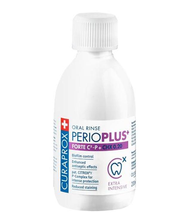CURAPROX PERIO PLUS+ FORTE CITROX CHX 0,20% Płyn do płukania jamy ustnej, 200 ml