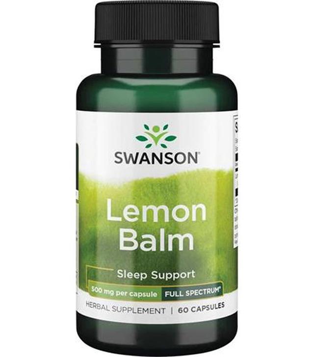 SWANSON Full Spectrum Lemon Balm - 60 kaps.