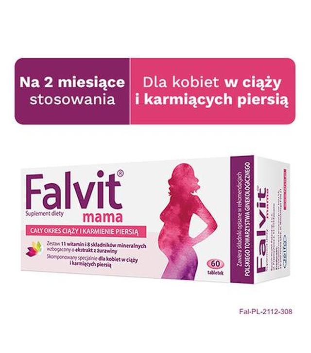 Falvit mama, tabletki powlekane, 60 sztuk