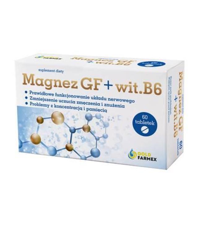 Magnez GF + wit.B6, tabletki, 60 sztuk