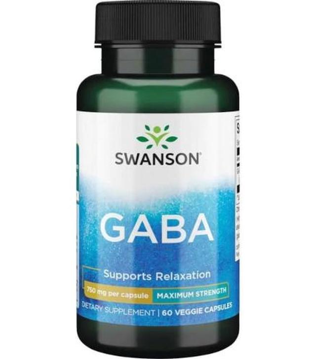 SWANSON GABA Forte 750 mg - 60 kaps.