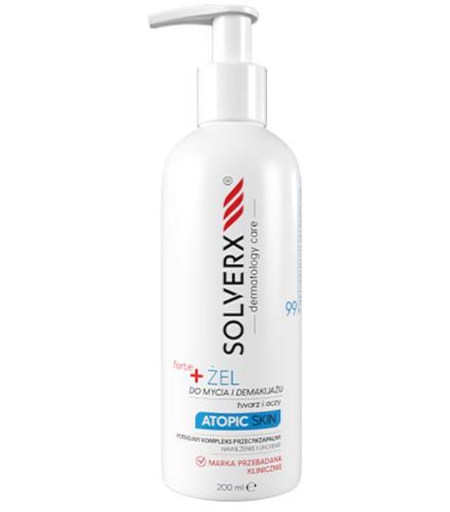 Solverx Dermatology Care Atopic Skin Forte Żel do mycia twarzy i demakijażu, 200 ml