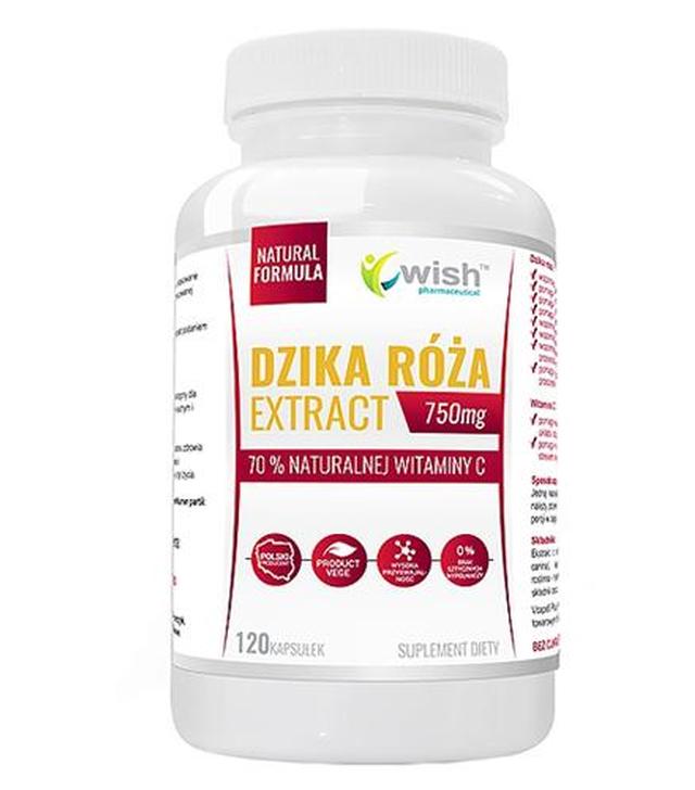 Wish Dzika Róża Extract 750 mg -  120 kaps. - cena, opinie, właściwości