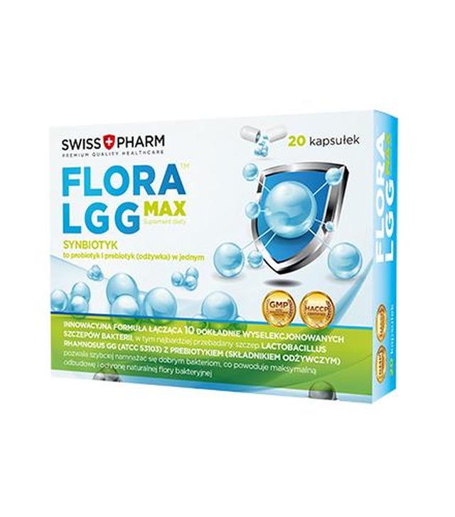 Flora LGG MAX - 20 kaps. - cena, opinie, stosowanie